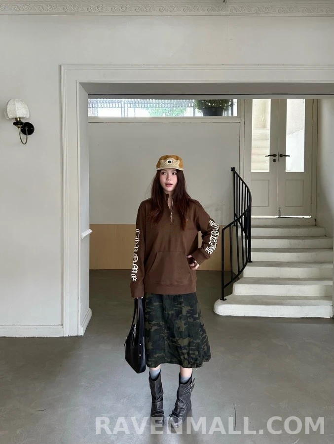 크롬하츠 크롬하츠 레터링 자수 하프집업 맨투맨 상세 이미지
