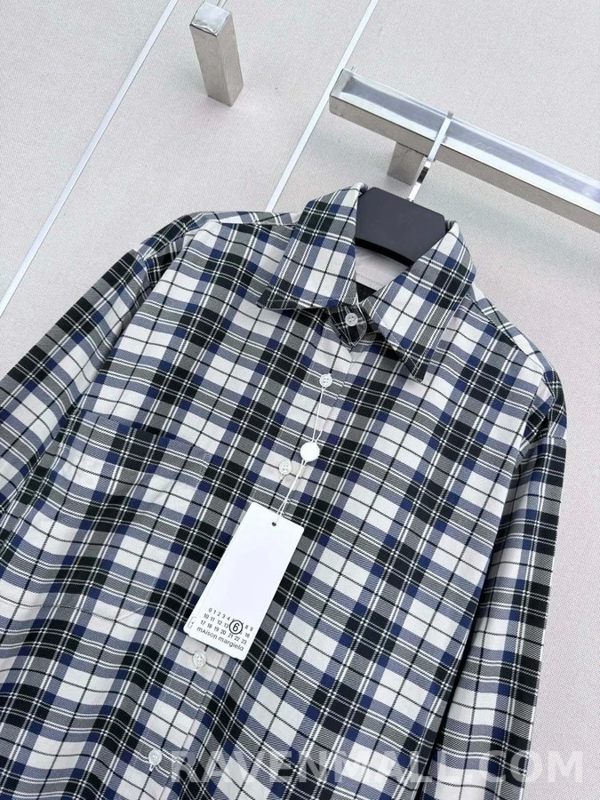 메종 마르지엘라 메종마르지엘라 그리드 체크 리버서블 셔츠 상세 이미지