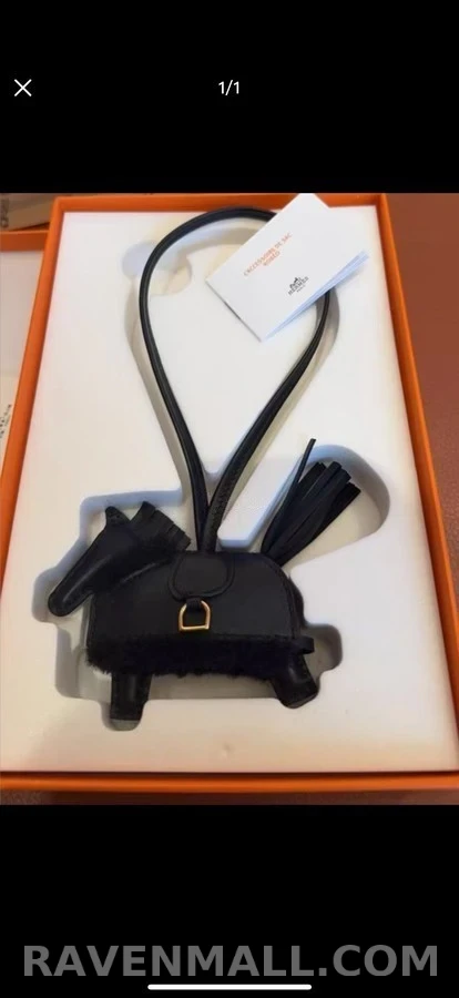 에르메스 에르메스 로데오 램스킨 양털 홀스참 상세 이미지