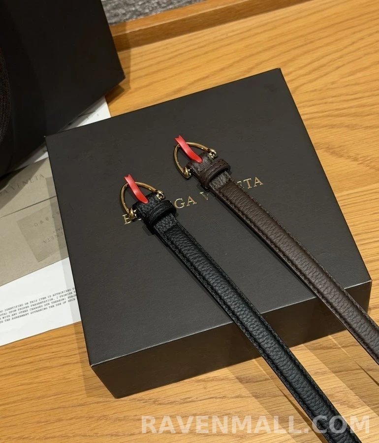 보테가베네타 보테가 베네타 말발굽 버클 슬림 벨트 상세 이미지