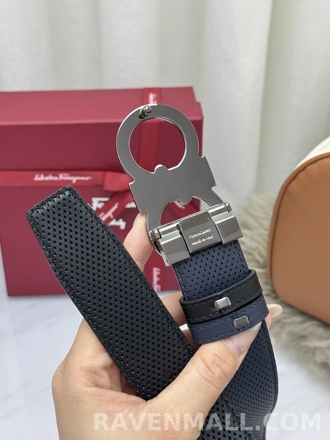 페라가모 페라가모 펀칭 간치니 리버서블 벨트 상세 이미지