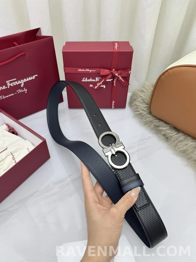 페라가모 페라가모 펀칭 간치니 리버서블 벨트 상세 이미지