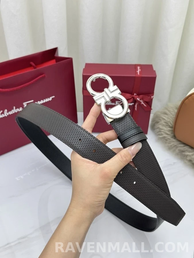 페라가모 페라가모 펀칭 간치니 리버서블 벨트 상세 이미지
