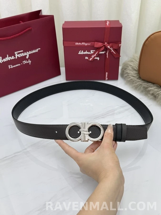 페라가모 페라가모 펀칭 간치니 리버서블 벨트 상세 이미지