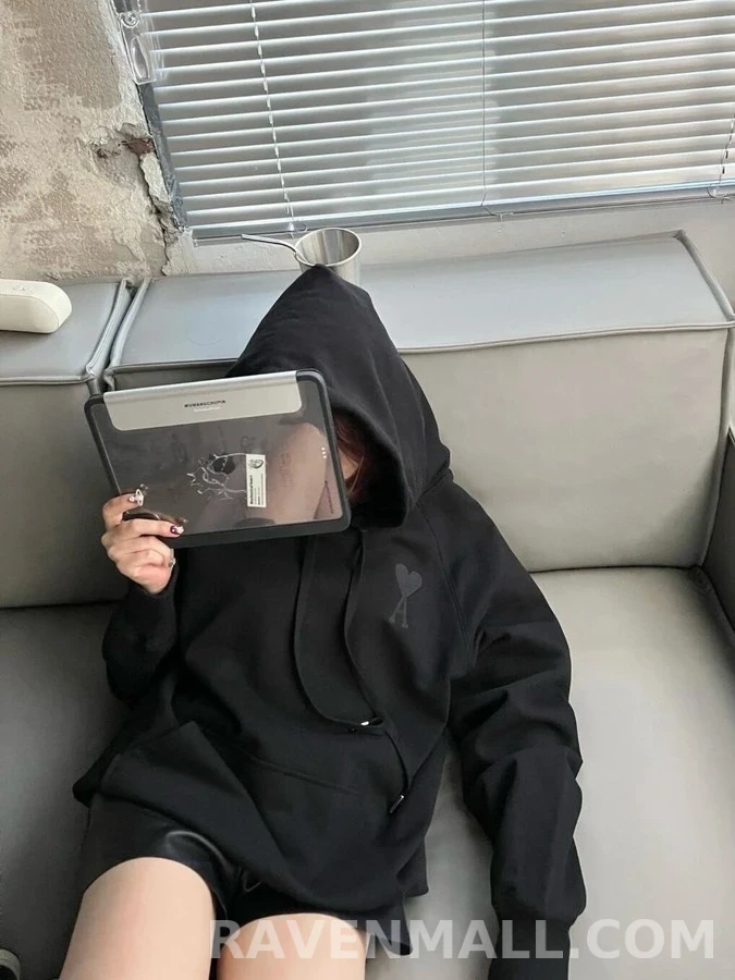 아미 아미 하트 로고 후드티 상세 이미지