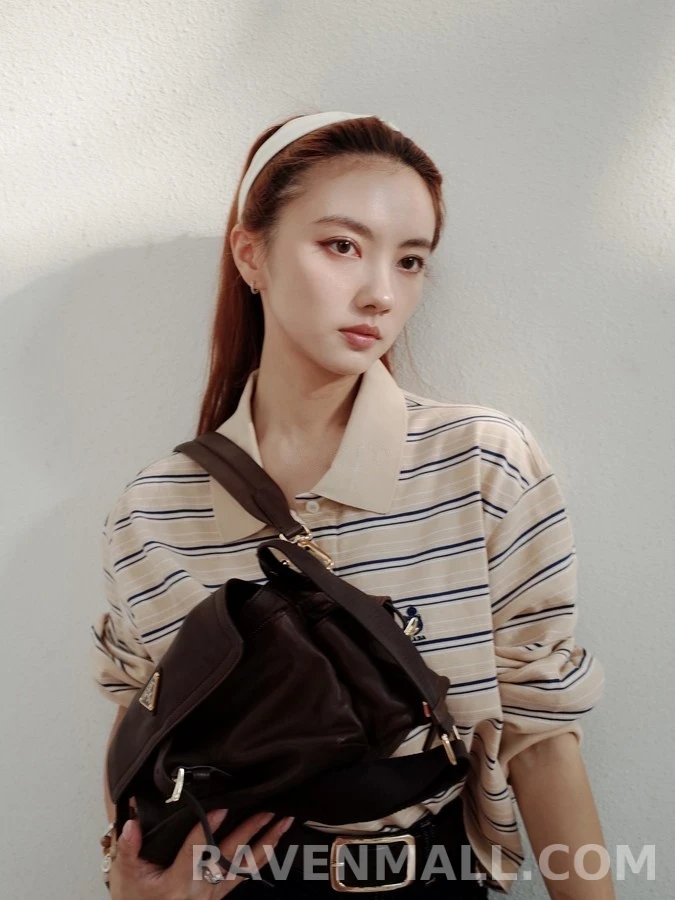 폴로 랄프 로렌 폴로 랄프 로렌 스트라이프 크롭 폴로 긴팔 티셔츠 상세 이미지