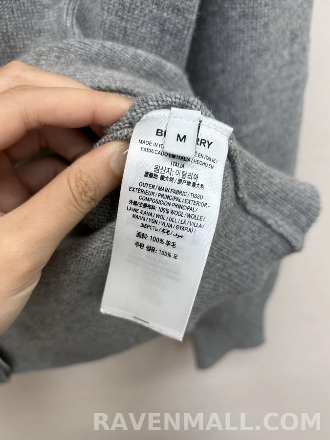 버버리 버버리 스탠드넥 로고 집업 가디건 상세 이미지