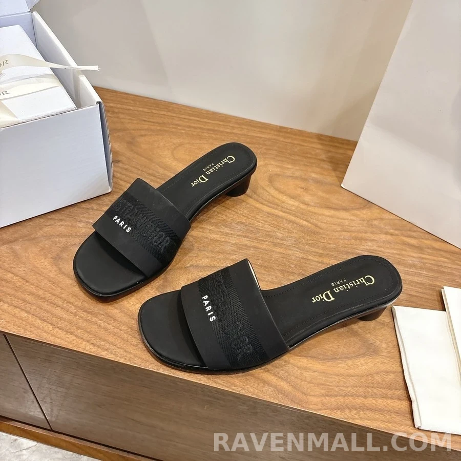 디올 디올 Dway 코튼 힐 뮬 상세 이미지