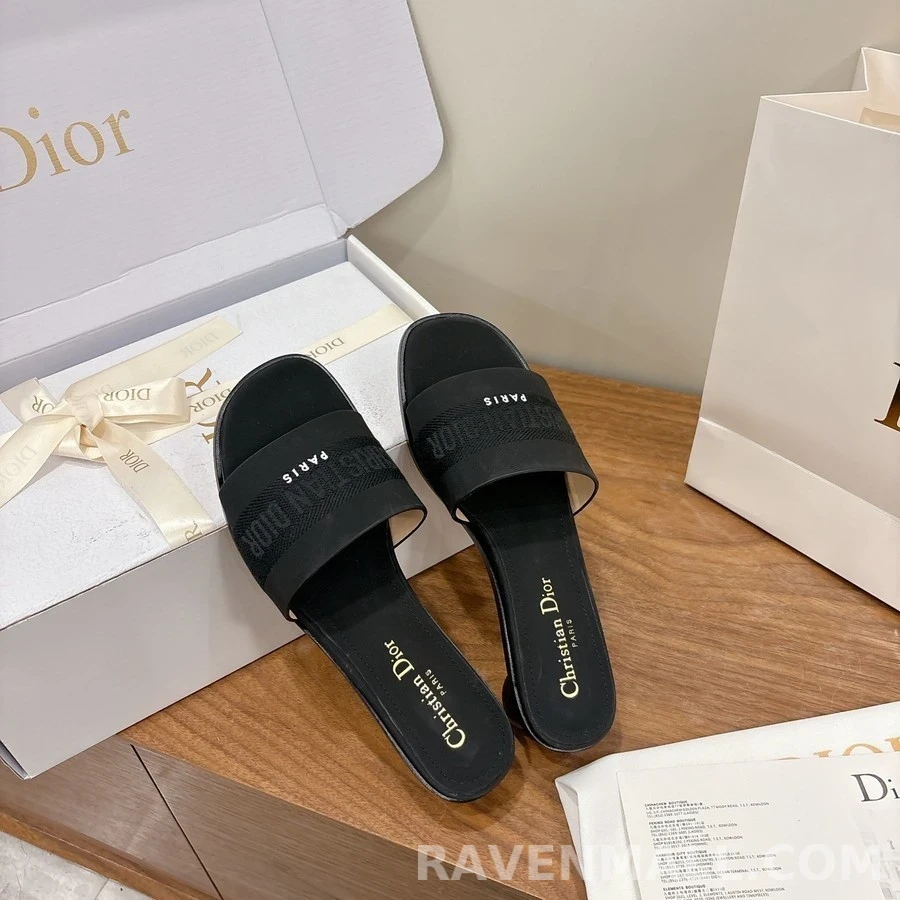 디올 디올 Dway 코튼 힐 뮬 상세 이미지