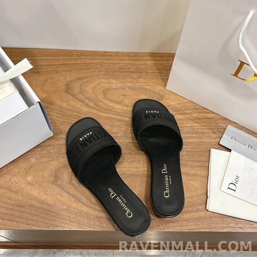 디올 디올 Dway 코튼 힐 뮬 상세 이미지