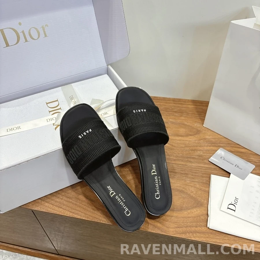 디올 디올 Dway 코튼 힐 뮬 상세 이미지