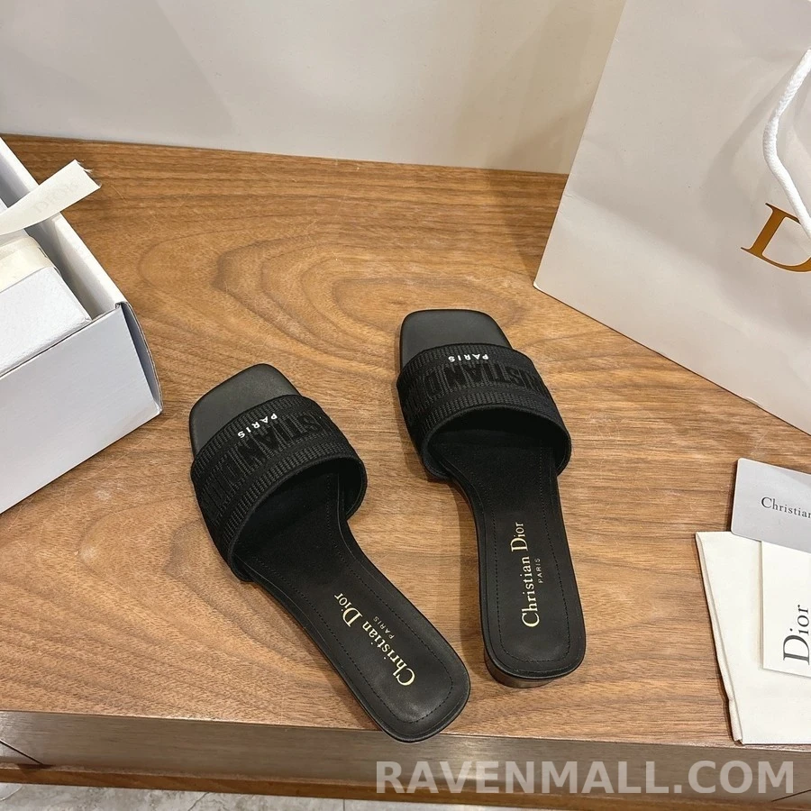 디올 디올 Dway 코튼 힐 뮬 상세 이미지