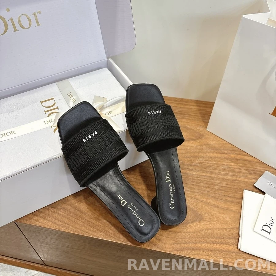 디올 디올 Dway 코튼 힐 뮬 상세 이미지