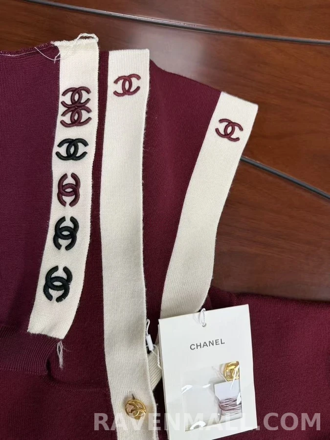 샤넬 샤넬 세일러 배색 가디건 상세 이미지