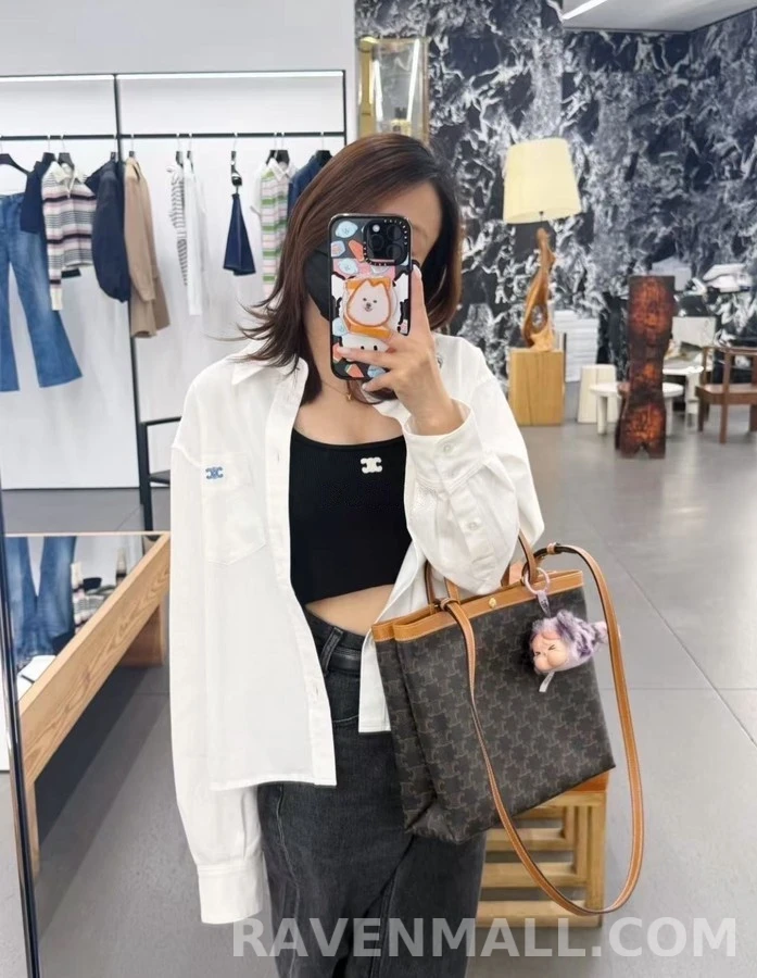셀린느 셀린느 개선문 엠블럼 자수 셔츠 상세 이미지