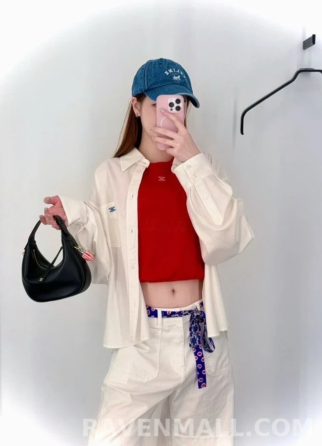 셀린느 셀린느 개선문 엠블럼 자수 셔츠 상세 이미지