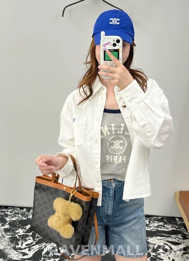 셀린느 셀린느 개선문 엠블럼 자수 셔츠 상세 이미지