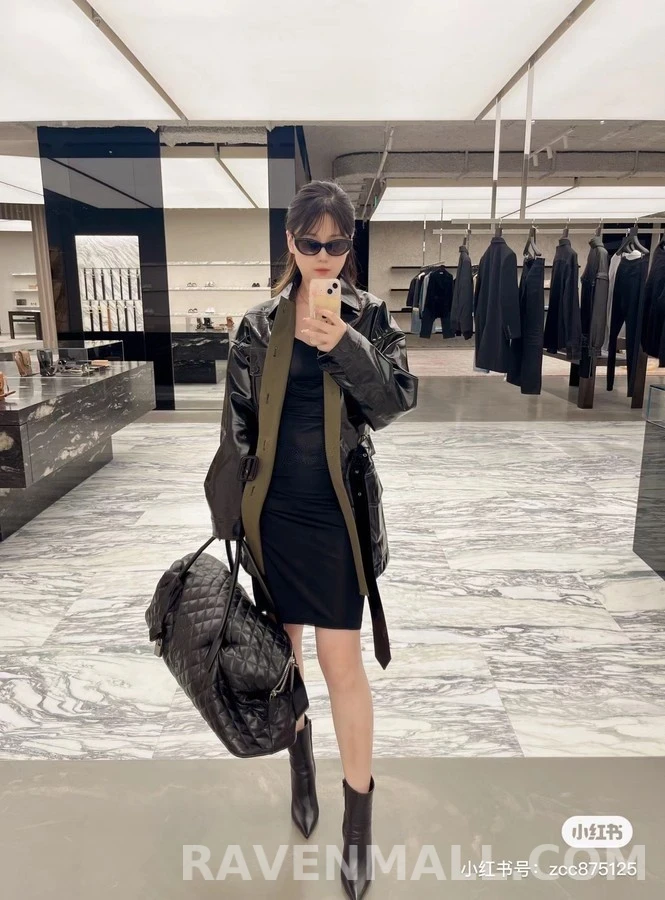 생로랑 세인트로랑 오피움 로고 힐 앵클 부츠 상세 이미지