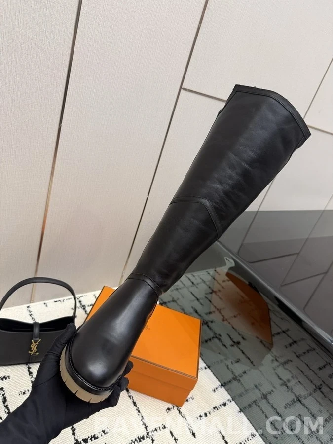 에르메스 에르메스 폴드오버 청키힐 부츠 상세 이미지
