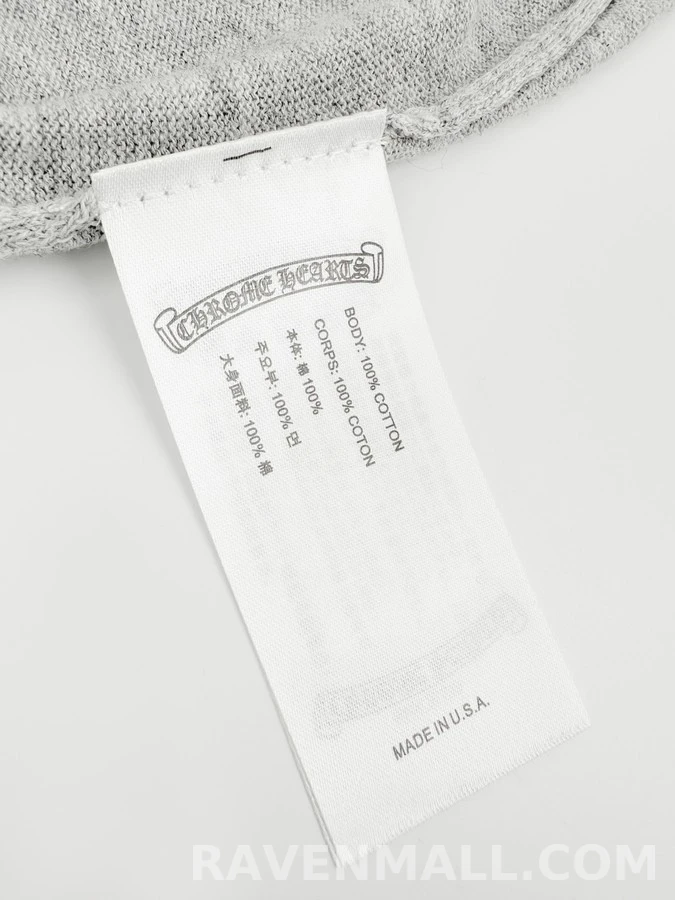 크롬하츠 크롬하츠 투톤 로고 자수 긴팔 티셔츠 상세 이미지