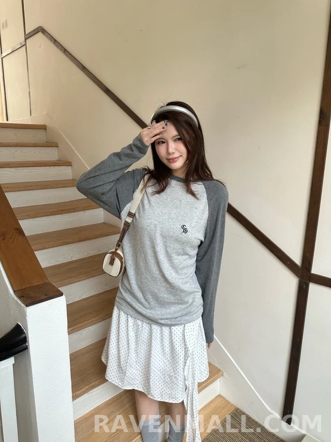 크롬하츠 크롬하츠 투톤 로고 자수 긴팔 티셔츠 상세 이미지