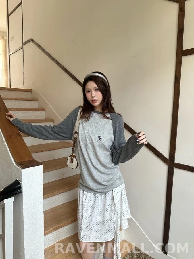 크롬하츠 크롬하츠 투톤 로고 자수 긴팔 티셔츠 상세 이미지