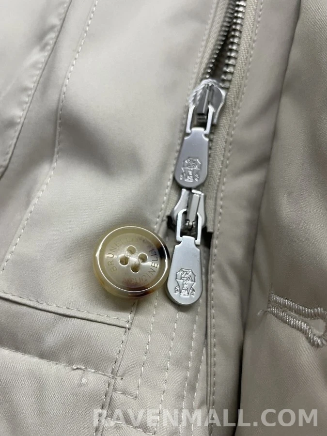 브루넬로 쿠치넬리 브루넬로 쿠치넬리 탈착 퍼카라 구스 다운 파카 상세 이미지