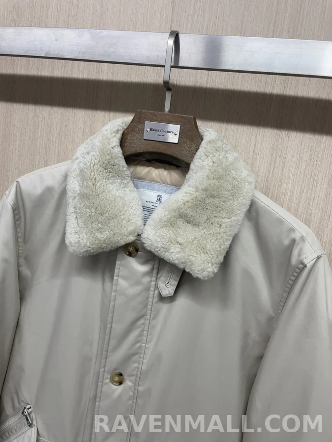 브루넬로 쿠치넬리 브루넬로 쿠치넬리 탈착 퍼카라 구스 다운 파카 상세 이미지