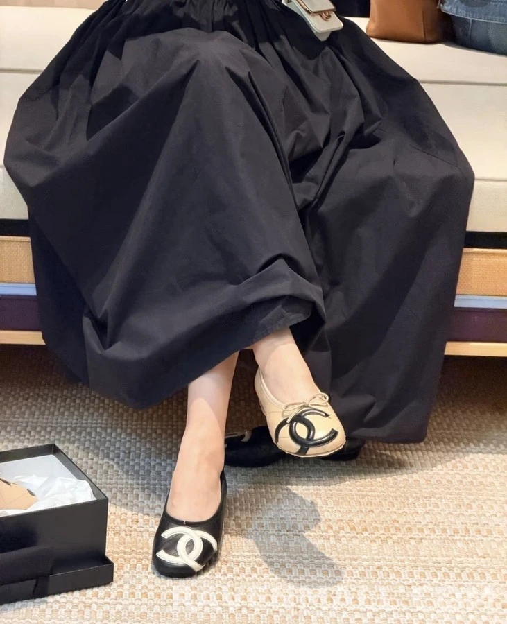 샤넬 샤넬 깜봉 퀼팅 플랫 상세 이미지