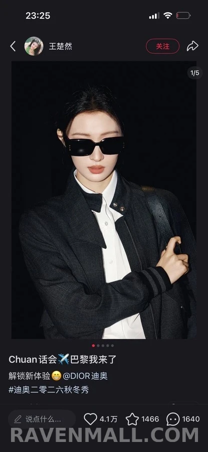 디올 디올 럭키참스 사각 선글라스 상세 이미지