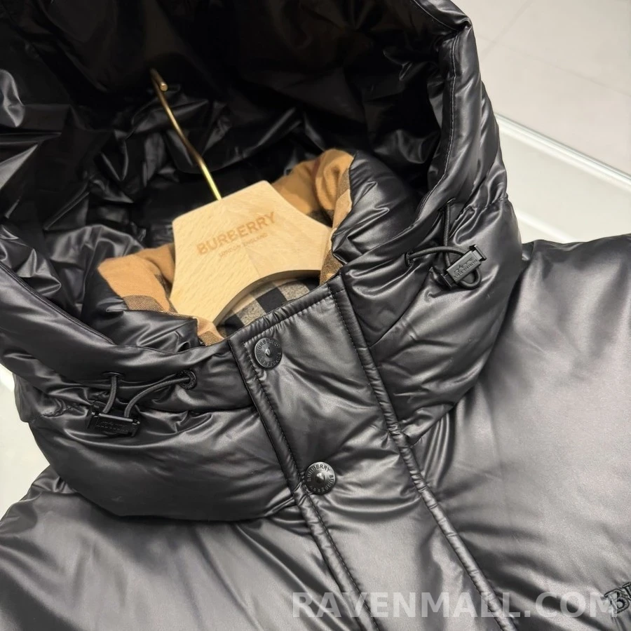 버버리 버버리 글로시 후드 퀼팅 패딩 상세 이미지