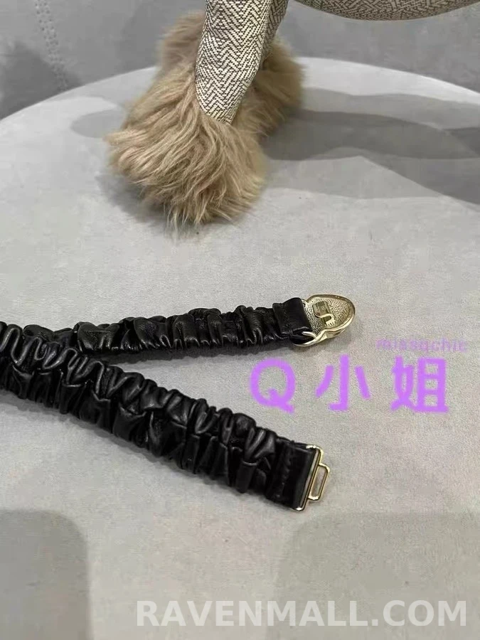 샤넬 샤넬 하트 로고 셔링 엘라스틱 벨트 상세 이미지