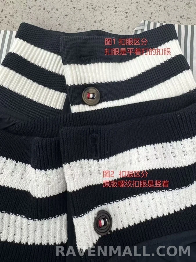 톰브라운 톰브라운 스트라이프 넥 플라이트 자켓 상세 이미지