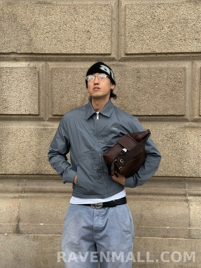 프라다 프라다 테크 코튼 집업 자켓 상세 이미지