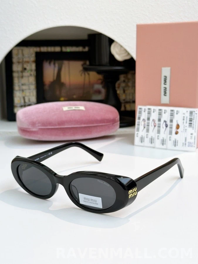 미우미우 미우미우 볼드 오벌 선글라스 상세 이미지
