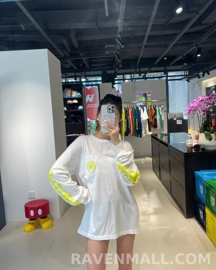 크롬하츠 크롬하츠 네온 플로럴 긴팔 티셔츠 상세 이미지