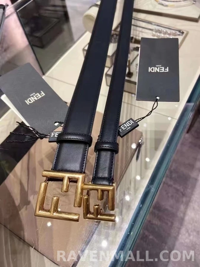 펜디 펜디 로고 가죽 벨트 상세 이미지