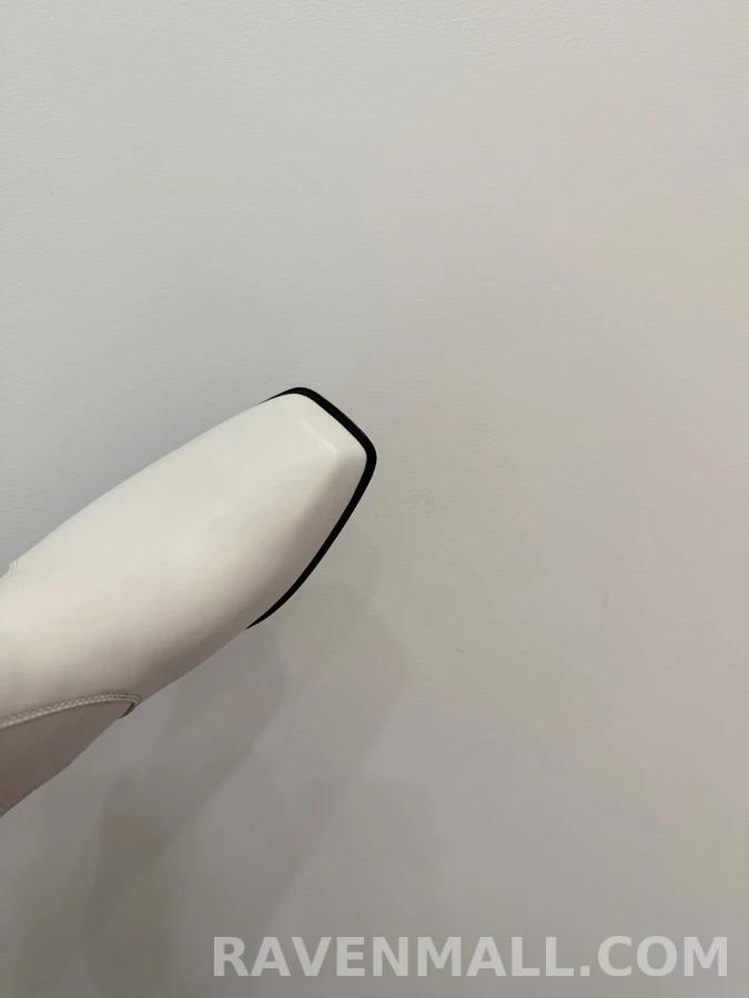샤넬 샤넬 램스킨 스퀘어 토 롱 부츠 상세 이미지