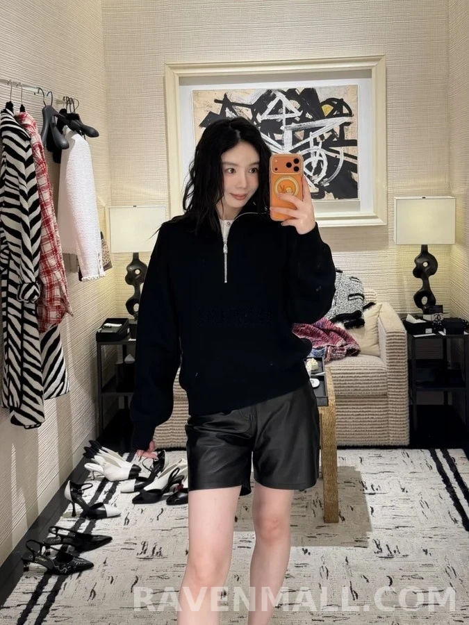 샤넬 샤넬 하프 집업 하이넥 니트 상세 이미지
