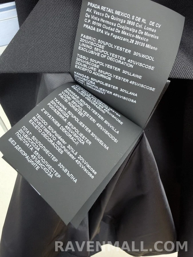 프라다 프라다 장식 칼라 벨티드 자켓 상세 이미지