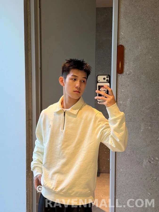 폴로 랄프 로렌 폴로 랄프 로렌 RL 로고 하프집업 맨투맨 상세 이미지