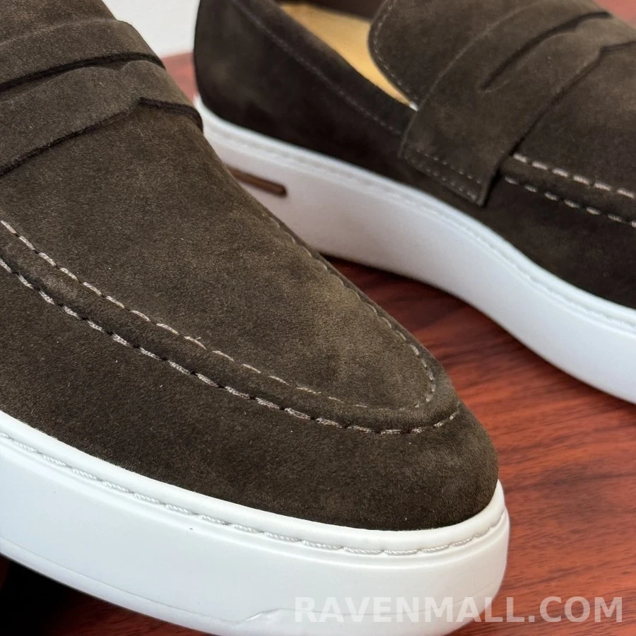 로로피아나 로로피아나 썸머 워크 스웨이드 두꺼운 밑창 로퍼 상세 이미지