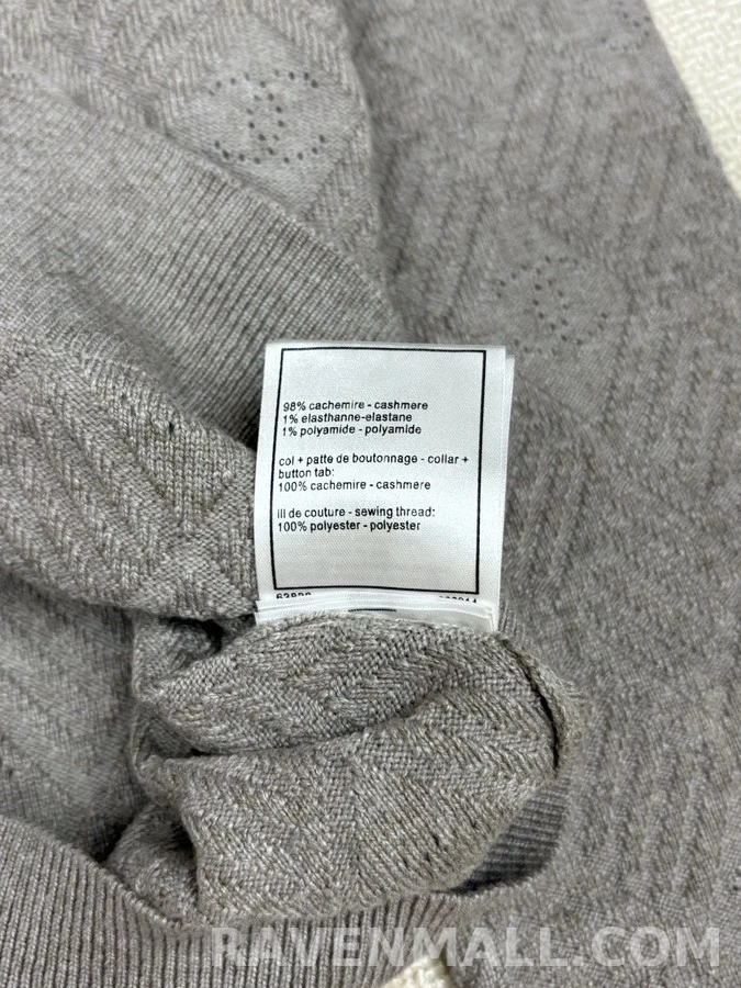 샤넬 샤넬 더블C 로고 펀칭 니트 상세 이미지