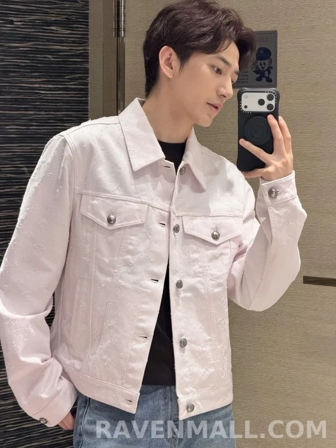 루이비통 루이비통 모노그램 핀펀칭 데님 자켓 상세 이미지