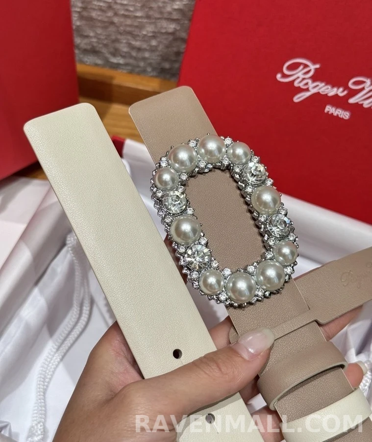 로저 비비에 로저비비에 진주 크리스탈 버클 벨트 상세 이미지