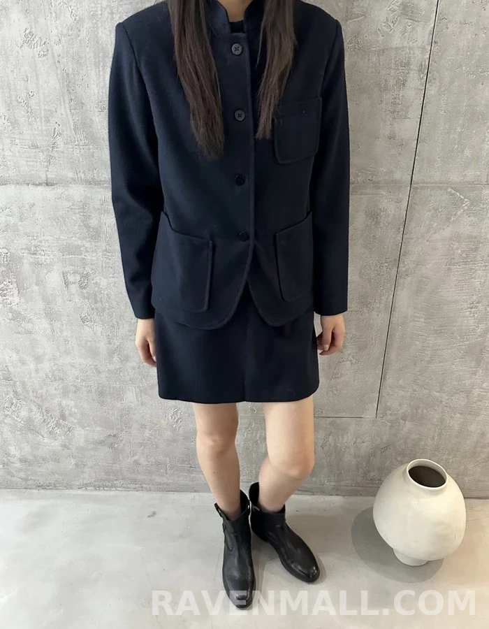 로로피아나 로로피아나 신중식 스탠드넥 더블페이스 자켓 상세 이미지