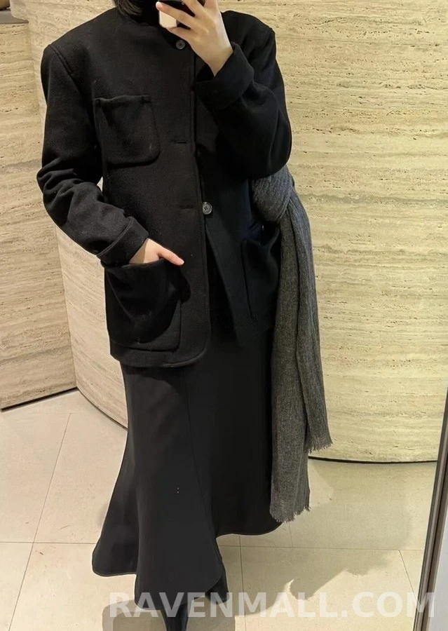 로로피아나 로로피아나 신중식 스탠드넥 더블페이스 자켓 상세 이미지