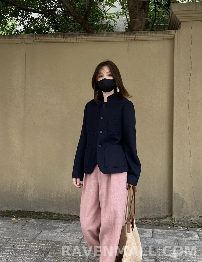 로로피아나 로로피아나 신중식 스탠드넥 더블페이스 자켓 상세 이미지