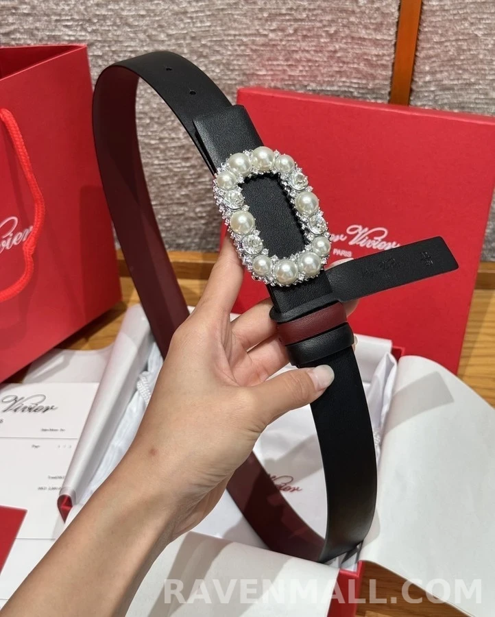 로저 비비에 로저비비에 진주 큐빅 버클 벨트 상세 이미지