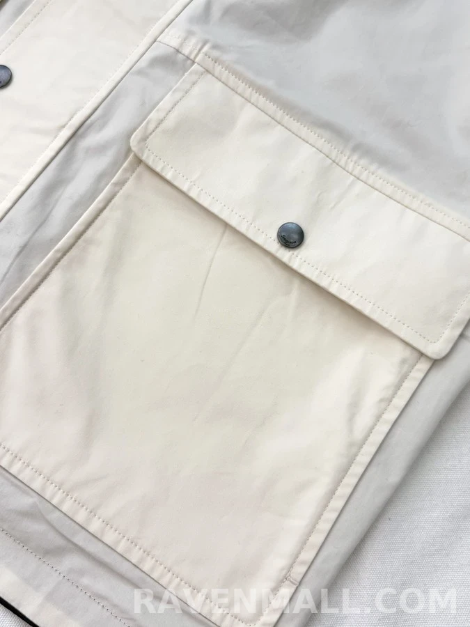 생로랑 세인트로랑 투톤 카라 리버서블 워크웨어 자켓 상세 이미지
